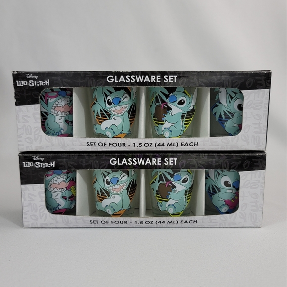 (2) Disney Lilo And Stitch 4-Piece Shot Glass Set - Picture 10 of 10